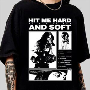 Billie Eilish Tour Shirt Hit Me Hard and Soft Graphic Tee 140